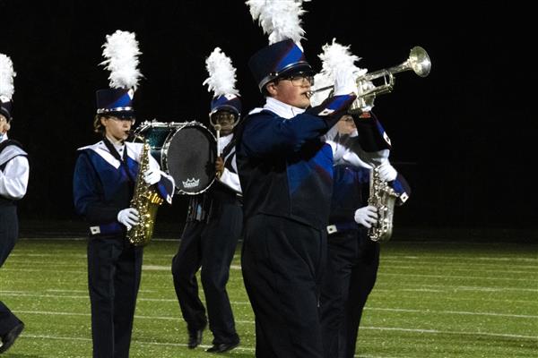 Old Mill High School Marching Band Performing